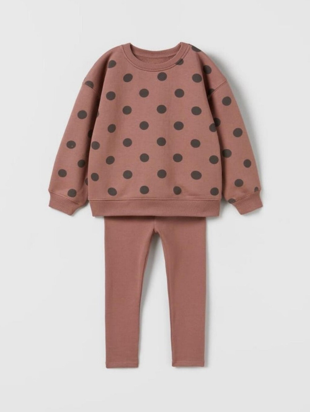 Zara Kids POLKA DOT SWEATSHIRT AND LEGGINGS SET - 3-4T